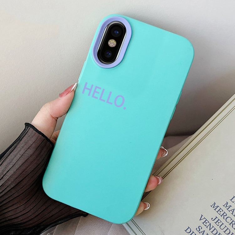 HELLO Word PC Hybrid TPU Phone Case, For iPhone 11 Pro, For iPhone X / XS, For iPhone XR