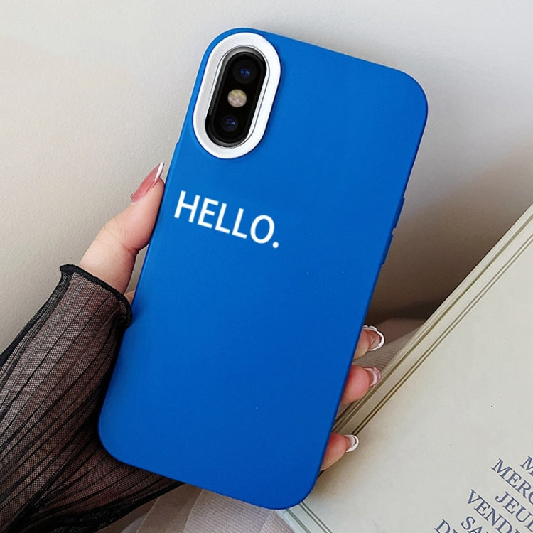 HELLO Word PC Hybrid TPU Phone Case, For iPhone 11 Pro, For iPhone X / XS, For iPhone XR