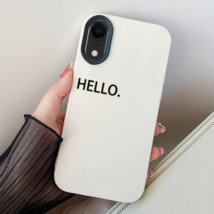 HELLO Word PC Hybrid TPU Phone Case, For iPhone 11 Pro, For iPhone X / XS, For iPhone XR