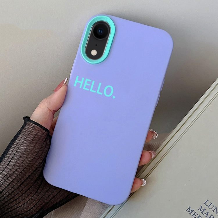 HELLO Word PC Hybrid TPU Phone Case, For iPhone 11 Pro, For iPhone X / XS, For iPhone XR