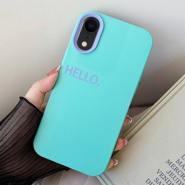 HELLO Word PC Hybrid TPU Phone Case, For iPhone 11 Pro, For iPhone X / XS, For iPhone XR