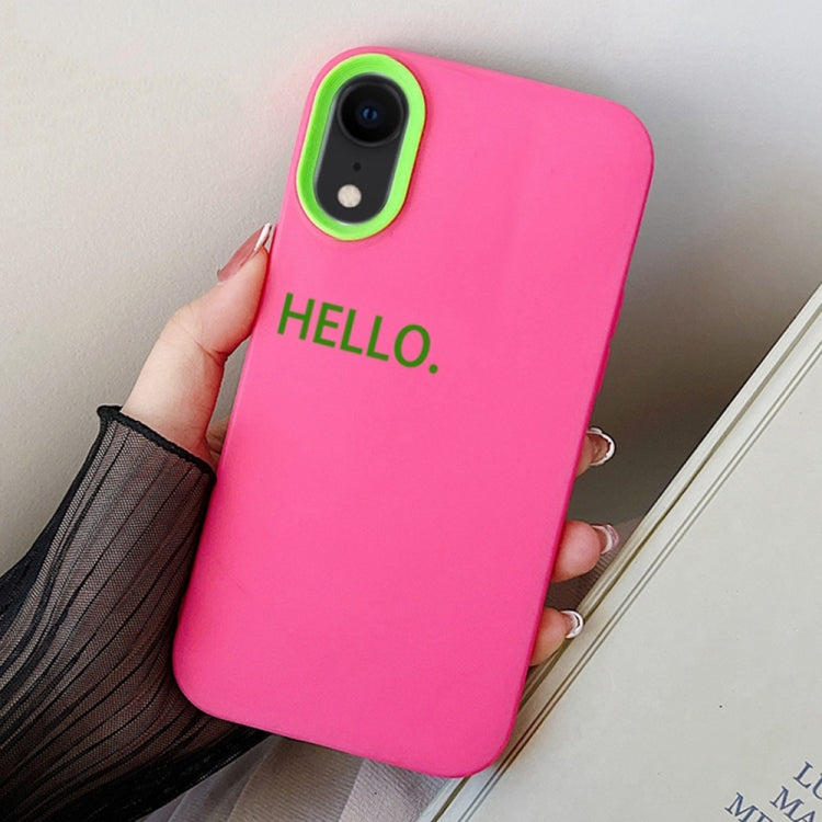 HELLO Word PC Hybrid TPU Phone Case, For iPhone 11 Pro, For iPhone X / XS, For iPhone XR