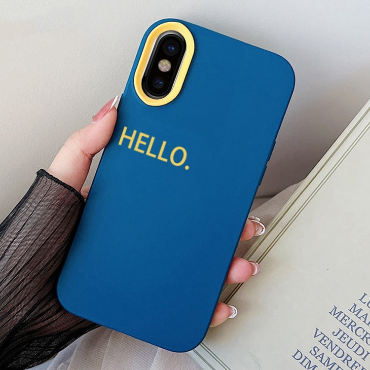 HELLO Word PC Hybrid TPU Phone Case, For iPhone XS Max, For iPhone 7 Plus / 8 Plus