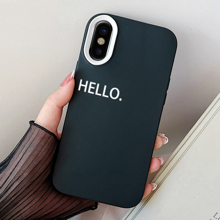 HELLO Word PC Hybrid TPU Phone Case, For iPhone XS Max, For iPhone 7 Plus / 8 Plus
