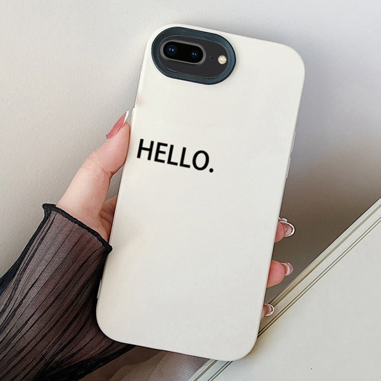 HELLO Word PC Hybrid TPU Phone Case, For iPhone XS Max, For iPhone 7 Plus / 8 Plus