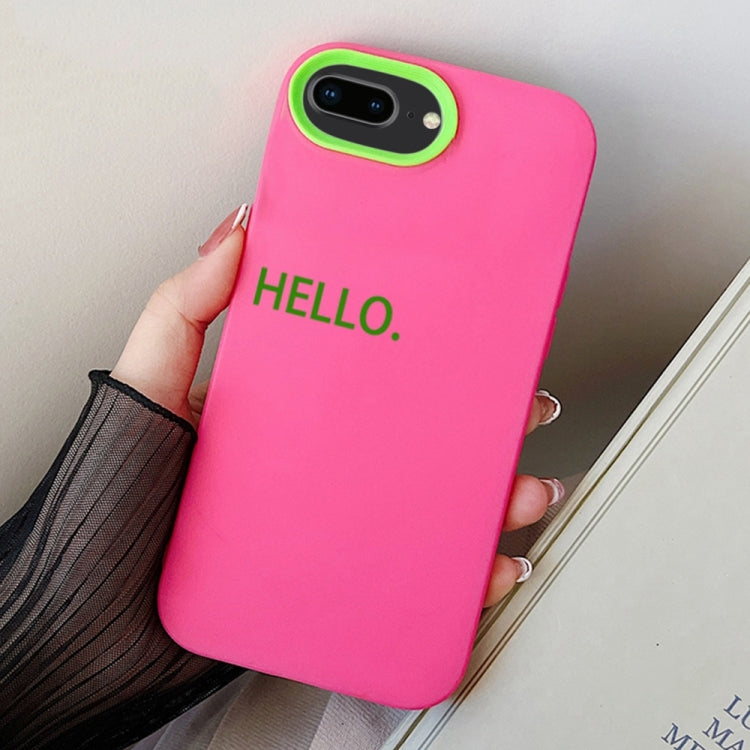 HELLO Word PC Hybrid TPU Phone Case, For iPhone XS Max, For iPhone 7 Plus / 8 Plus