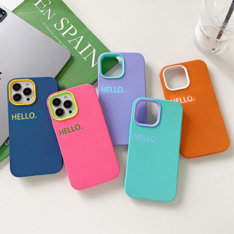 HELLO Word PC Hybrid TPU Phone Case, For iPhone 15 Pro Max, For iPhone 15 Pro, For iPhone 15 Plus