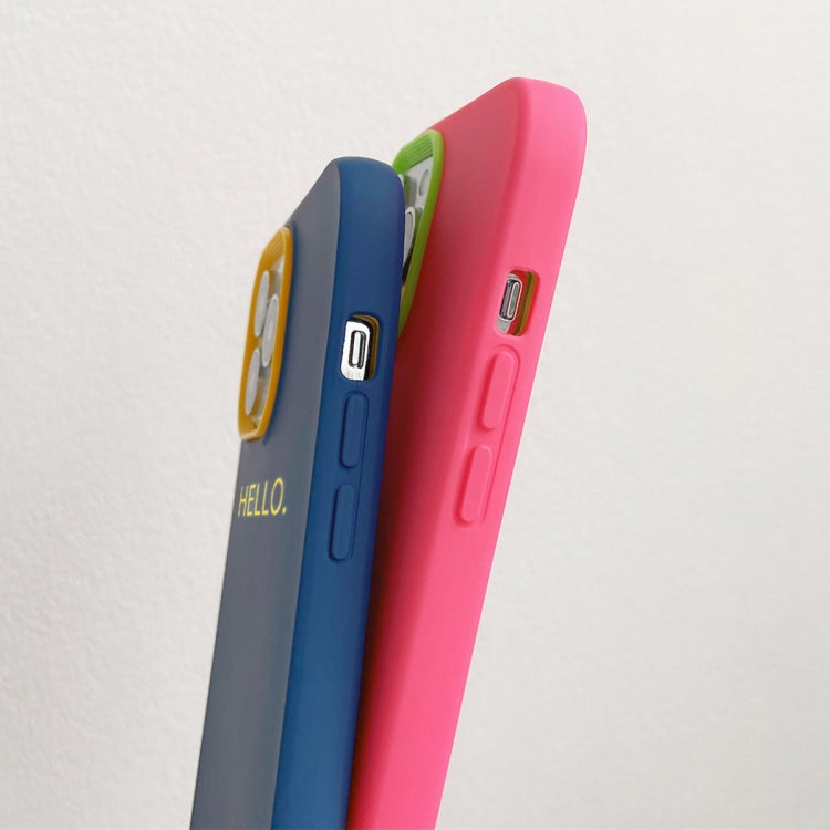 HELLO Word PC Hybrid TPU Phone Case, For iPhone 15, For iPhone 14 Plus, For iPhone 14