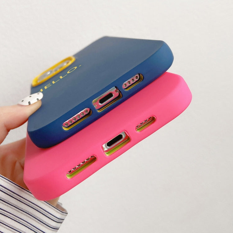 HELLO Word PC Hybrid TPU Phone Case, For iPhone 15, For iPhone 14 Plus, For iPhone 14