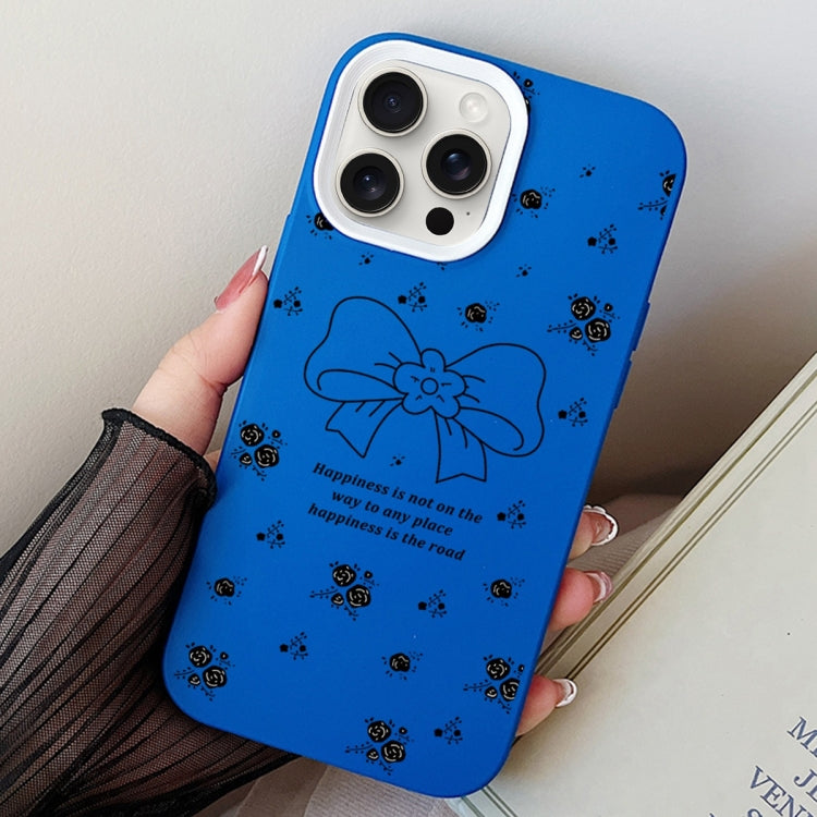 Floral Bow PC Hybrid TPU Phone Case, For iPhone 13 Pro Max, For iPhone 13 Pro, For iPhone 13