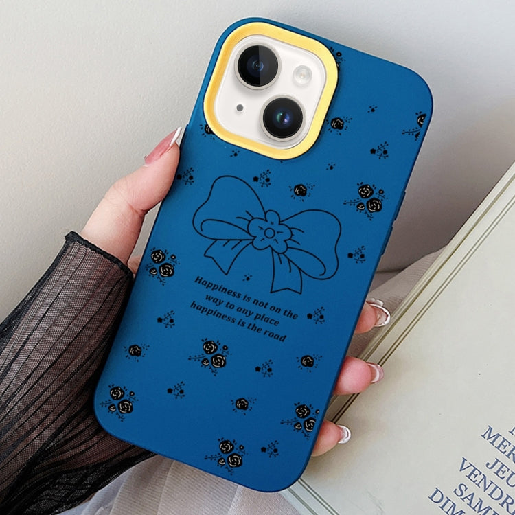 Floral Bow PC Hybrid TPU Phone Case, For iPhone 13 Pro Max, For iPhone 13 Pro, For iPhone 13