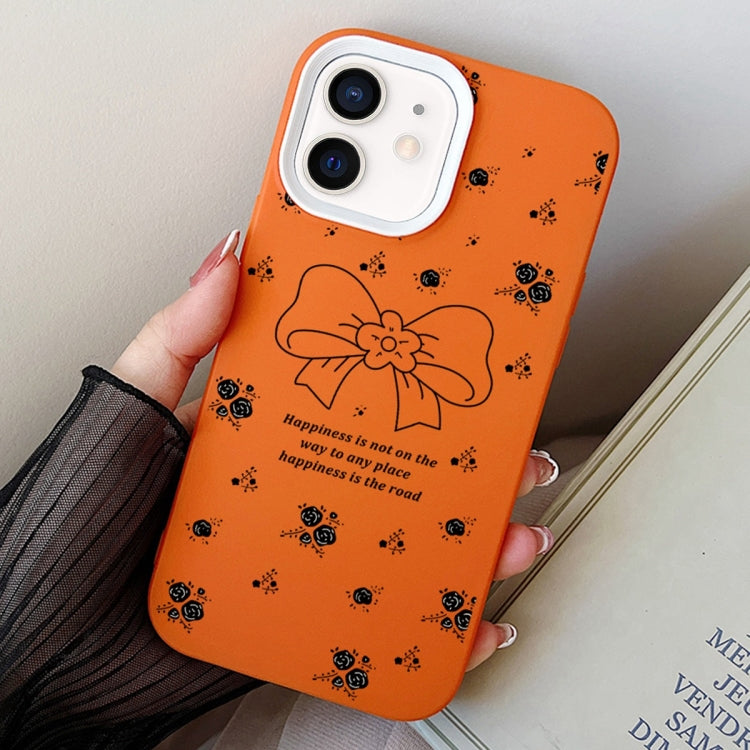 Floral Bow PC Hybrid TPU Phone Case, For iPhone 12 mini, For iPhone 11 Pro Max, For iPhone 11