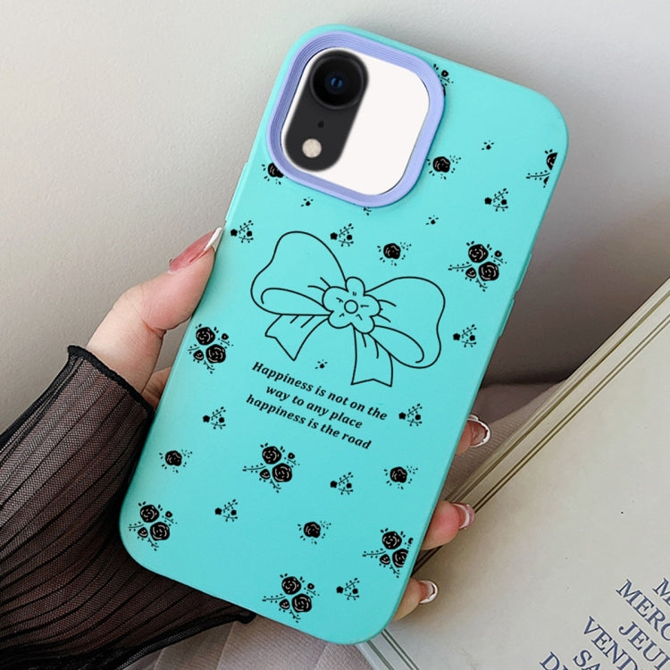 Floral Bow PC Hybrid TPU Phone Case, For iPhone 11 Pro, For iPhone X / XS, For iPhone XR