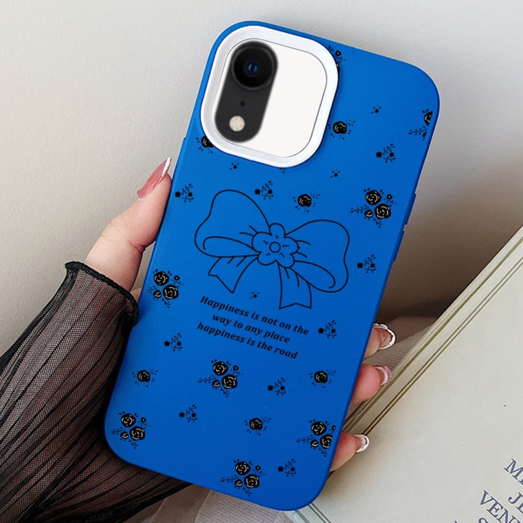 Floral Bow PC Hybrid TPU Phone Case, For iPhone 11 Pro, For iPhone X / XS, For iPhone XR