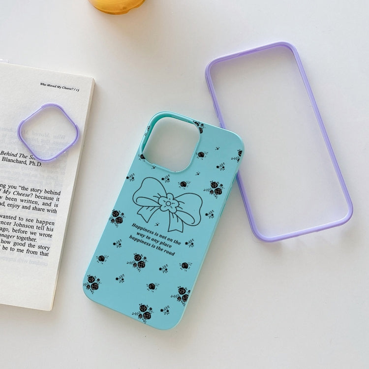 Floral Bow PC Hybrid TPU Phone Case, For iPhone XS Max, For iPhone 7 Plus / 8 Plus