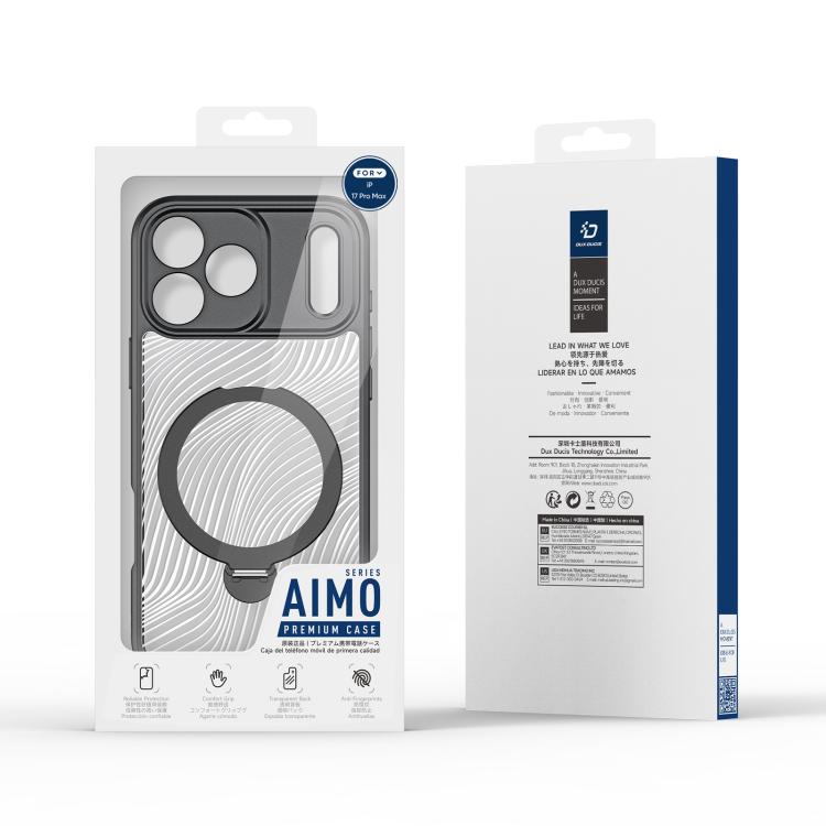 DUX DUCIS Aimo Mag Series MagSafe Ring Holder Frosted Phone Case, For iPhone 17 Pro Max, For iPhone 17 Pro, For iPhone 17, For iPhone Air