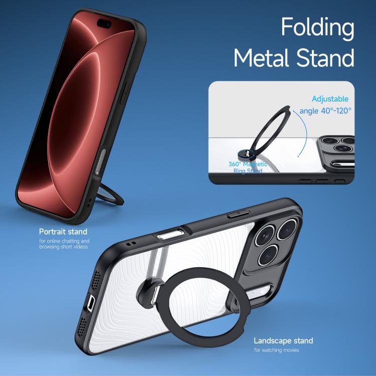 DUX DUCIS Aimo Mag Series MagSafe Ring Holder Frosted Phone Case, For iPhone 18 Pro, For iPhone 18 Pro Max, For iPhone 17 Pro Max, For iPhone 17 Pro, For iPhone 17, For iPhone 17 Air
