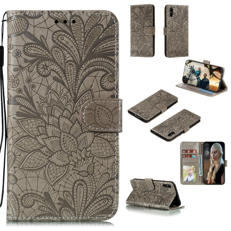 Lace Flower Horizontal Flip Leather Case with Holder & Card Slots & Wallet & Photo Frame, For Xiaomi Redmi 9, For Xiaomi Redmi 9A, For Xiaomi Redmi 9C, For Xiaomi Redmi Note 9 / X10