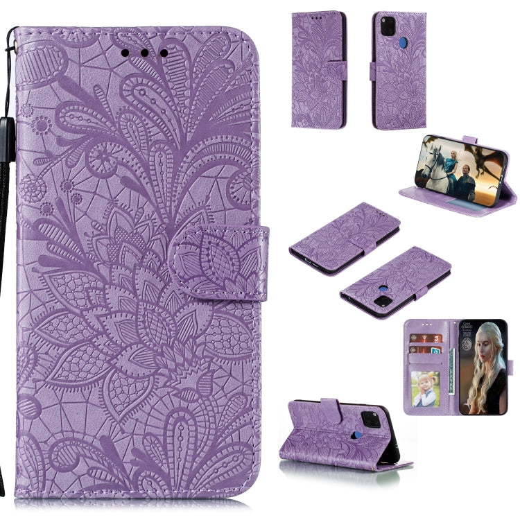 Lace Flower Horizontal Flip Leather Case with Holder & Card Slots & Wallet & Photo Frame, For Xiaomi Redmi 9, For Xiaomi Redmi 9A, For Xiaomi Redmi 9C, For Xiaomi Redmi Note 9 / X10