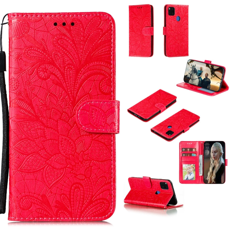 Lace Flower Horizontal Flip Leather Case with Holder & Card Slots & Wallet & Photo Frame, For Xiaomi Redmi 9, For Xiaomi Redmi 9A, For Xiaomi Redmi 9C, For Xiaomi Redmi Note 9 / X10