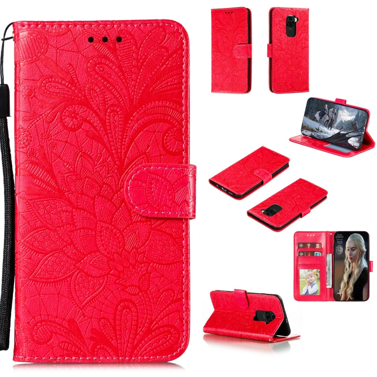 Lace Flower Horizontal Flip Leather Case with Holder & Card Slots & Wallet & Photo Frame, For Xiaomi Redmi 9, For Xiaomi Redmi 9A, For Xiaomi Redmi 9C, For Xiaomi Redmi Note 9 / X10