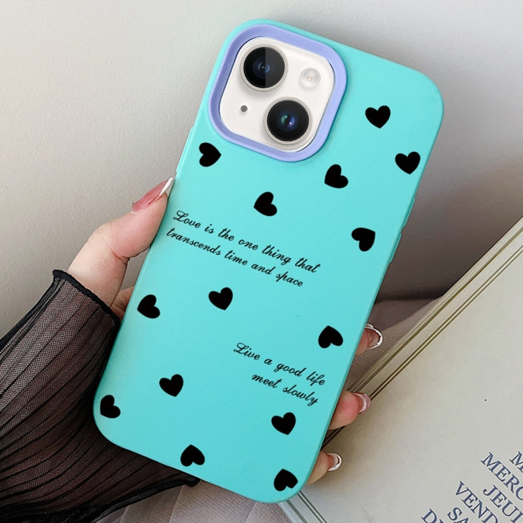 Love Hearts PC Hybrid TPU Phone Case, For iPhone 15 Pro Max, For iPhone 15 Pro, For iPhone 15 Plus