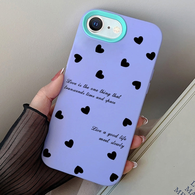 Love Hearts PC Hybrid TPU Phone Case, For iPhone 14 Pro, For iPhone 14 Pro Max, For iPhone 7 / 8 / SE 2022