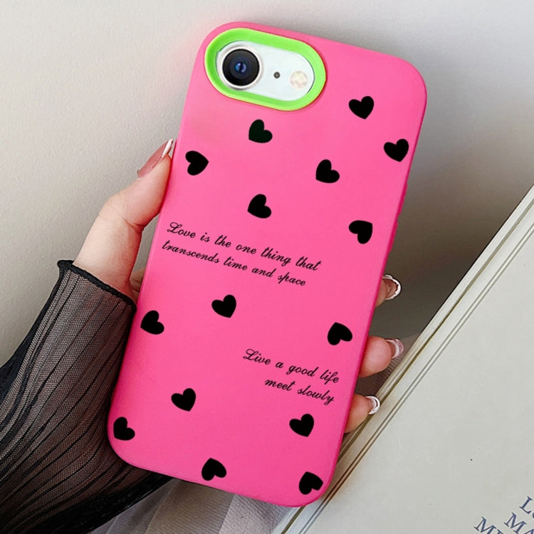 Love Hearts PC Hybrid TPU Phone Case, For iPhone 14 Pro, For iPhone 14 Pro Max, For iPhone 7 / 8 / SE 2022