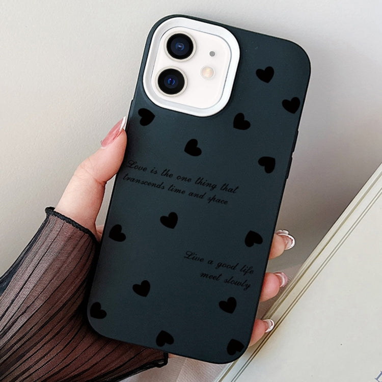 Love Hearts PC Hybrid TPU Phone Case, For iPhone 13 mini, For iPhone 12 / 12 Pro, For iPhone 12 Pro Max
