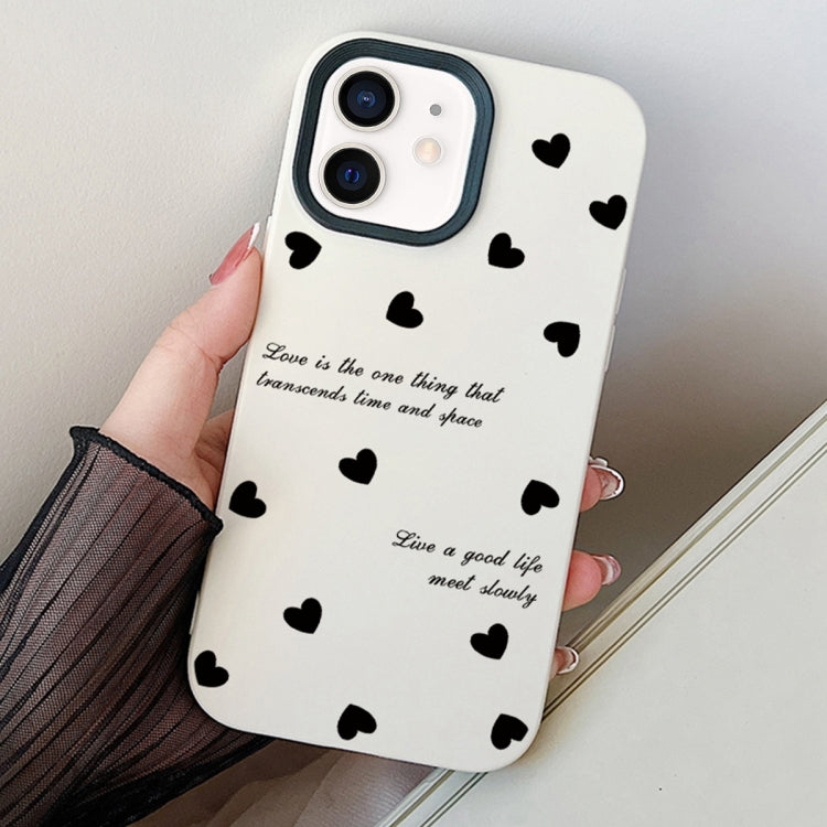 Love Hearts PC Hybrid TPU Phone Case, For iPhone 13 mini, For iPhone 12 / 12 Pro, For iPhone 12 Pro Max