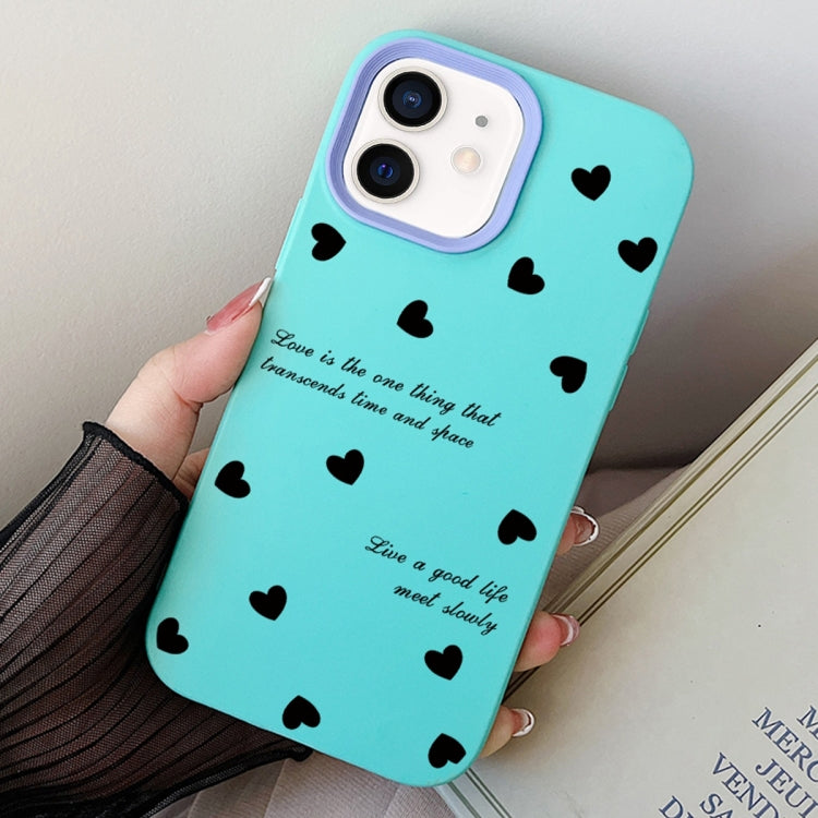 Love Hearts PC Hybrid TPU Phone Case, For iPhone 13 mini, For iPhone 12 / 12 Pro, For iPhone 12 Pro Max