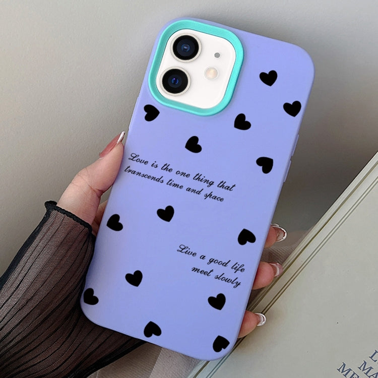 Love Hearts PC Hybrid TPU Phone Case, For iPhone 12 mini, For iPhone 11 Pro Max, For iPhone 11