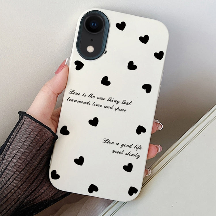 Love Hearts PC Hybrid TPU Phone Case, For iPhone 11 Pro, For iPhone X / XS, For iPhone XR