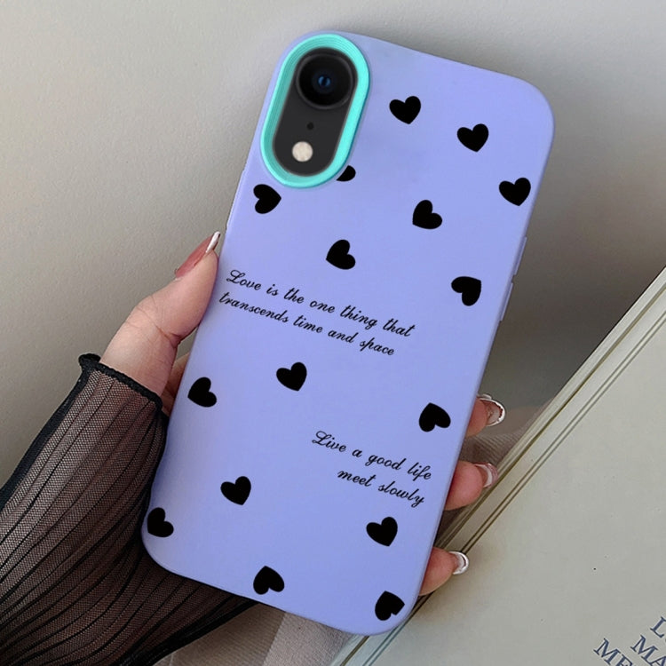 Love Hearts PC Hybrid TPU Phone Case, For iPhone 11 Pro, For iPhone X / XS, For iPhone XR