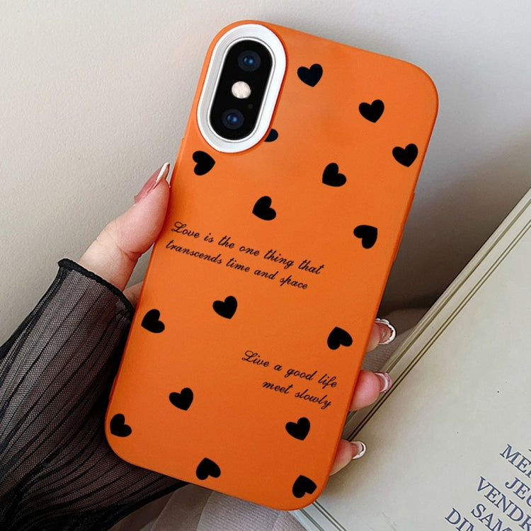 Love Hearts PC Hybrid TPU Phone Case, For iPhone XS Max, For iPhone 7 Plus / 8 Plus