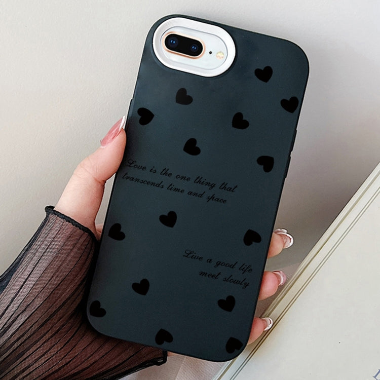 Love Hearts PC Hybrid TPU Phone Case, For iPhone XS Max, For iPhone 7 Plus / 8 Plus