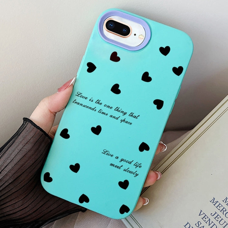 Love Hearts PC Hybrid TPU Phone Case, For iPhone XS Max, For iPhone 7 Plus / 8 Plus