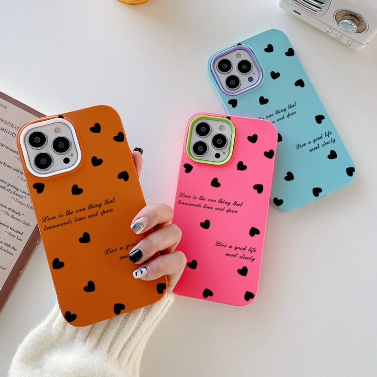 Love Hearts PC Hybrid TPU Phone Case, For iPhone 12 mini, For iPhone 11 Pro Max, For iPhone 11