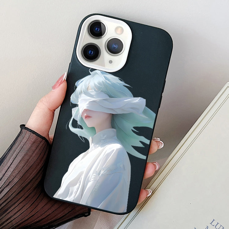 Blindfold Girl PC Hybrid TPU Phone Case, For iPhone 11 Pro, For iPhone X / XS, For iPhone XR
