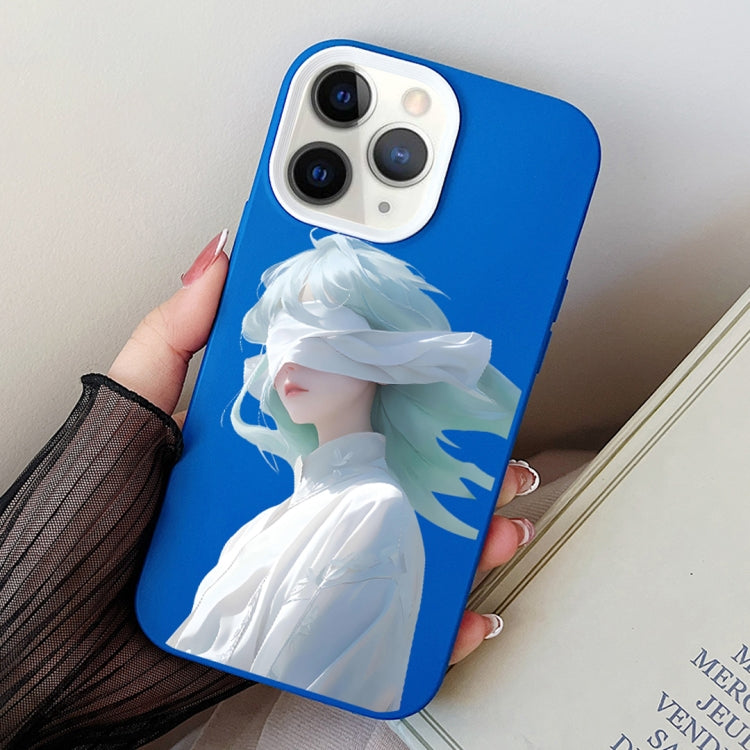 Blindfold Girl PC Hybrid TPU Phone Case, For iPhone 11 Pro, For iPhone X / XS, For iPhone XR