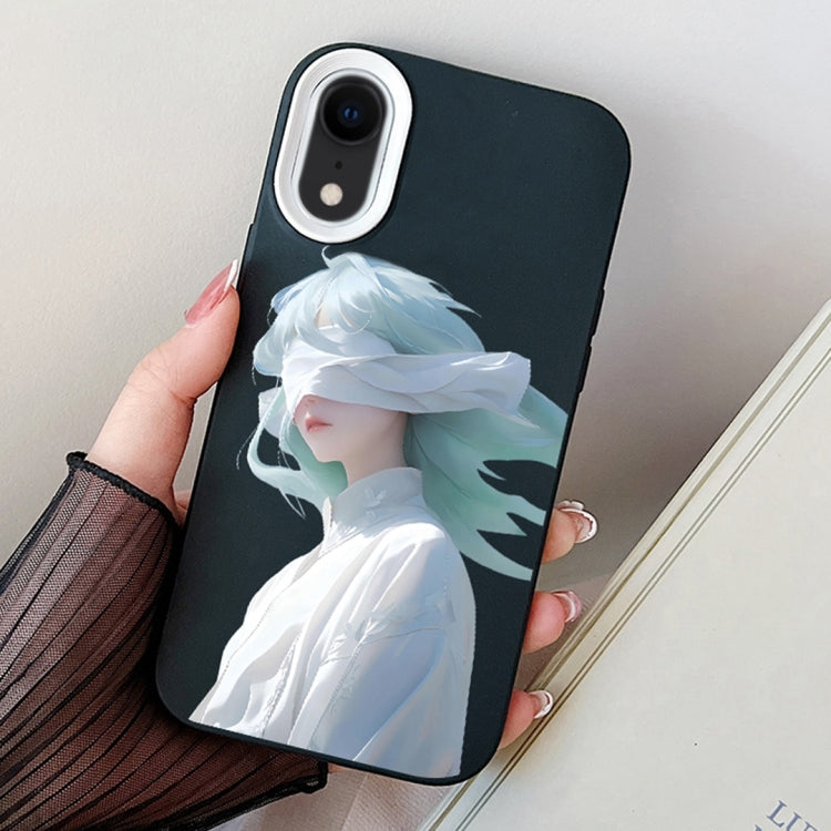 Blindfold Girl PC Hybrid TPU Phone Case, For iPhone 11 Pro, For iPhone X / XS, For iPhone XR