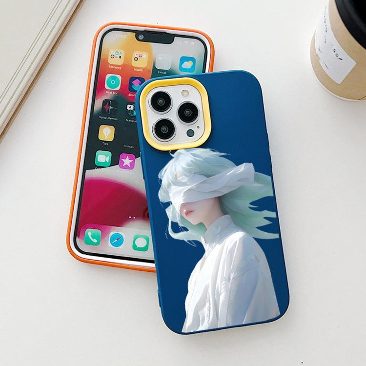 Blindfold Girl PC Hybrid TPU Phone Case, For iPhone 11 Pro, For iPhone X / XS, For iPhone XR