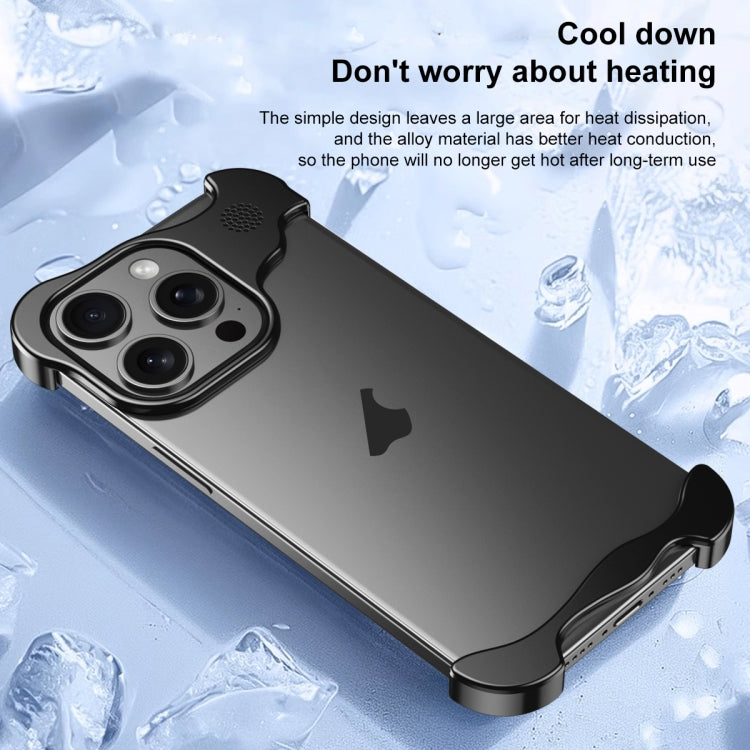 Aromatherapy Alloy Frameless Phone Case, For iPhone 16 Pro Max, For iPhone 16 Pro, For iPhone 16 Plus, For iPhone 16, For iPhone 15 Pro Max, For iPhone 15 Pro