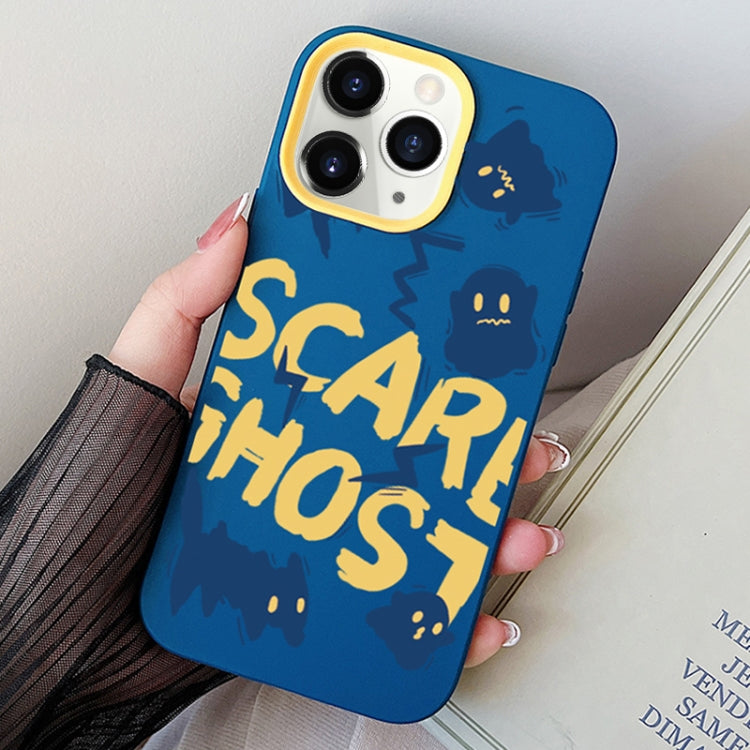 Scared Ghost PC Hybrid TPU Phone Case, For iPhone 12 mini, For iPhone 11 Pro Max, For iPhone 11