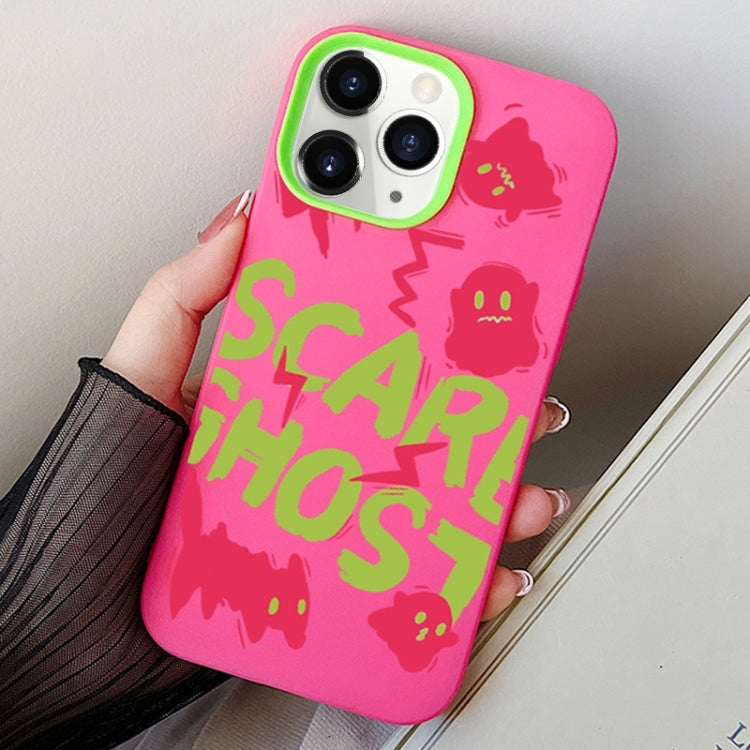 Scared Ghost PC Hybrid TPU Phone Case, For iPhone 12 mini, For iPhone 11 Pro Max, For iPhone 11