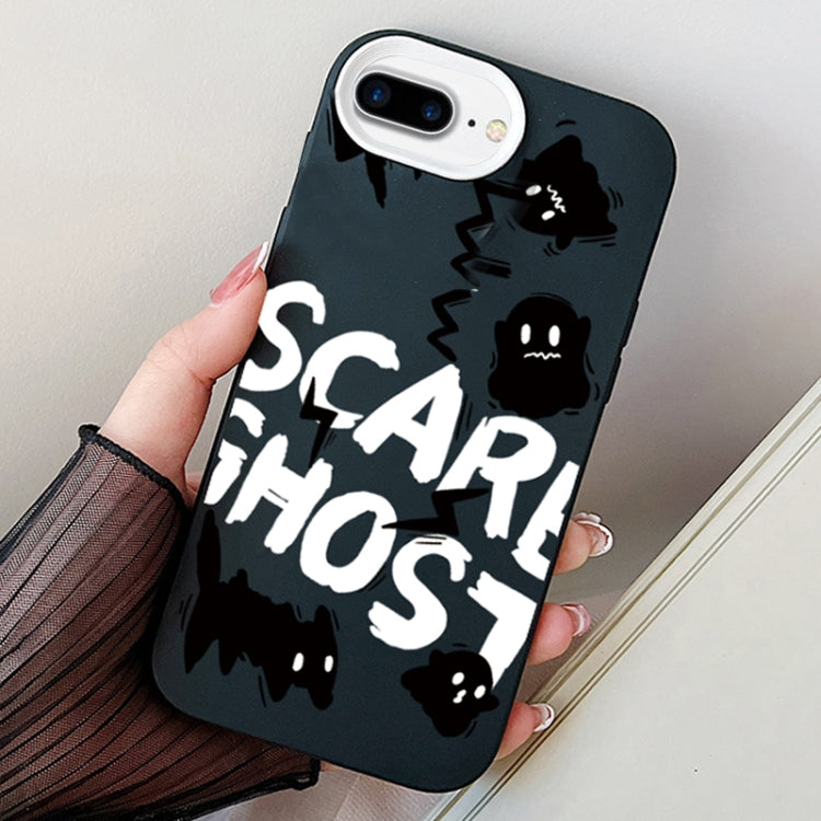 Scared Ghost PC Hybrid TPU Phone Case, For iPhone XS Max, For iPhone 7 Plus / 8 Plus