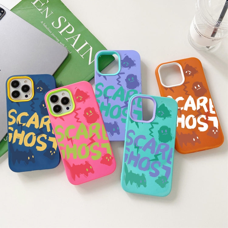 Scared Ghost PC Hybrid TPU Phone Case, For iPhone 12 mini, For iPhone 11 Pro Max, For iPhone 11
