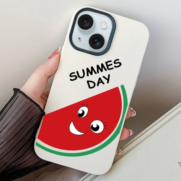 Watermelon PC Hybrid TPU Phone Case, For iPhone 15, For iPhone 14 Plus, For iPhone 14