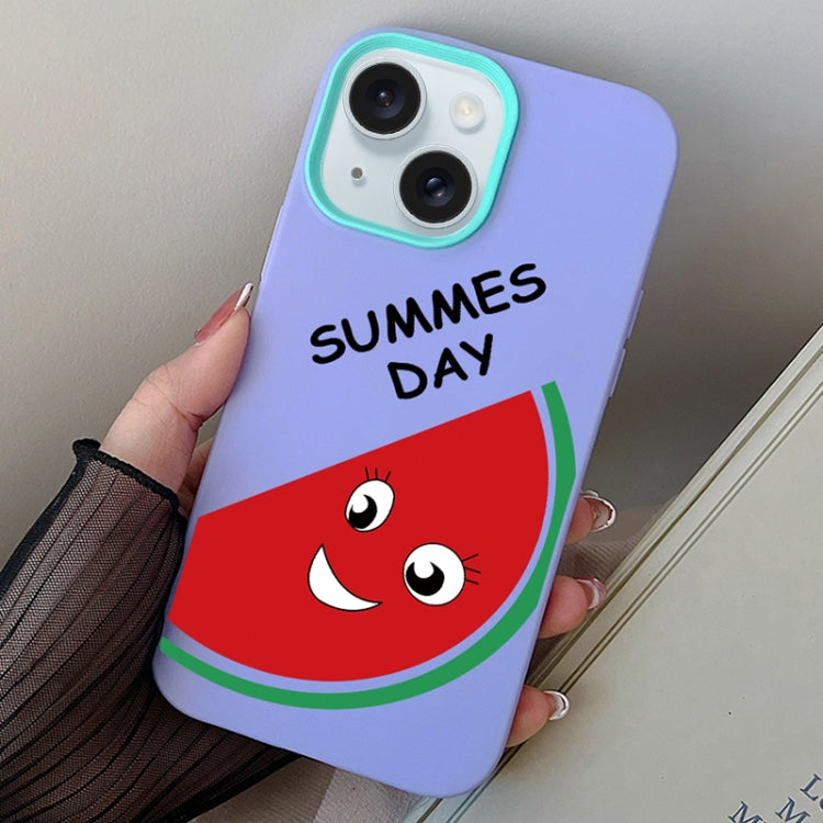 Watermelon PC Hybrid TPU Phone Case, For iPhone 15, For iPhone 14 Plus, For iPhone 14