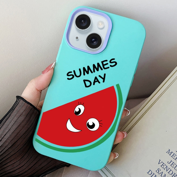 Watermelon PC Hybrid TPU Phone Case, For iPhone 15, For iPhone 14 Plus, For iPhone 14